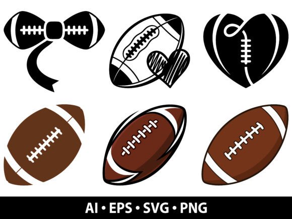 American Football SVG Bundle: Graphics & Illustrations