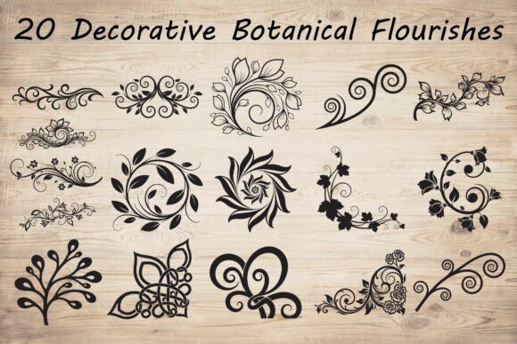 Decorative Botanical Flourishes SVG Bundle Review