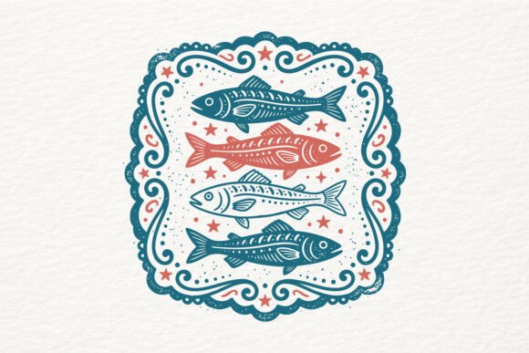 Decorative Fish SVG for Graphics and Crafts