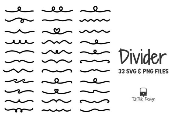 Decorative Line Divider SVG PNG Bundle Graphics Review