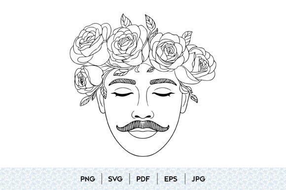 Floral Face SVG: Graphics & Illustrations Review